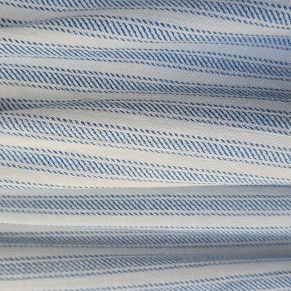 Torrid Tea length Rayon Slub Ruffle Top Skirt Set Sunday Stripe Cloud Dancer - Picture 11 of 14